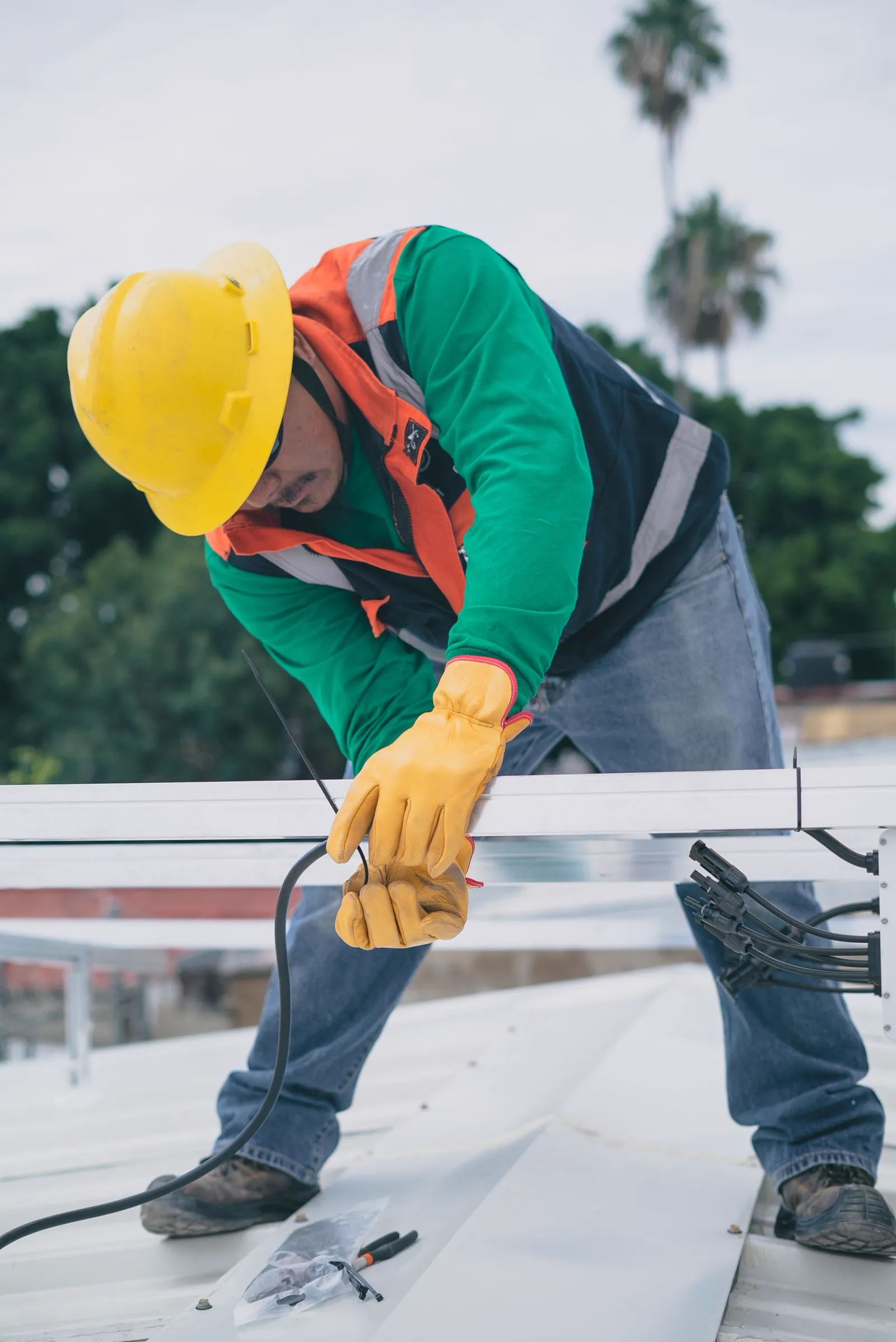 Maintenance worker at a job site